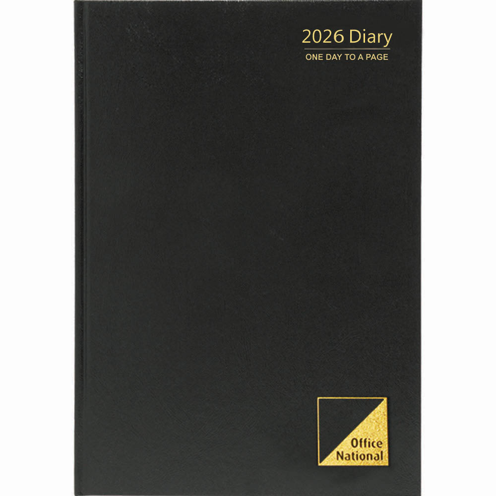 OFFICE NATIONAL 51ECPBKON DIARY DAY TO PAGE A5 BLACK