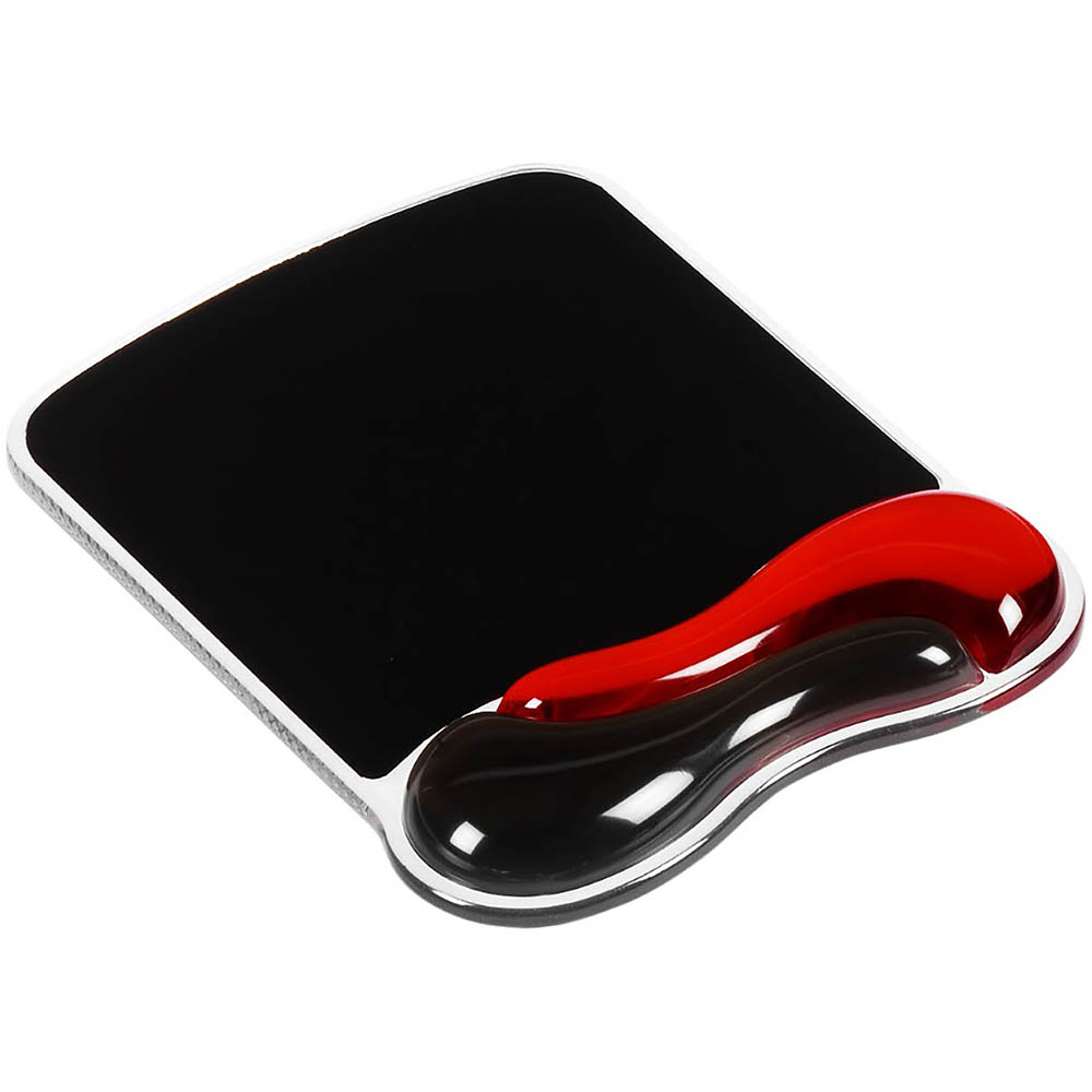 KENSINGTON MOUSE PAD DUO GEL WITH WRIST REST BLACKRED