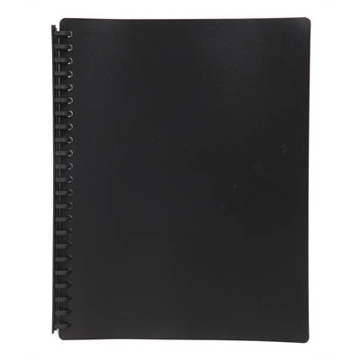 DISPLAY BOOK A4 20 POCKET BLACK