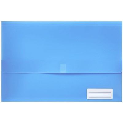 MARBIG POLYPICK DOCUMENT WALLET FOOLSCAP BLUE