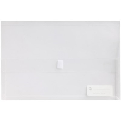 MARBIG POLYPICK DOCUMENT WALLET FOOLSCAP CLEAR