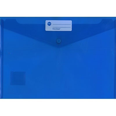 MARBIG DOCULOPE WALLET BUTTON CLOSURE A4 BLUE