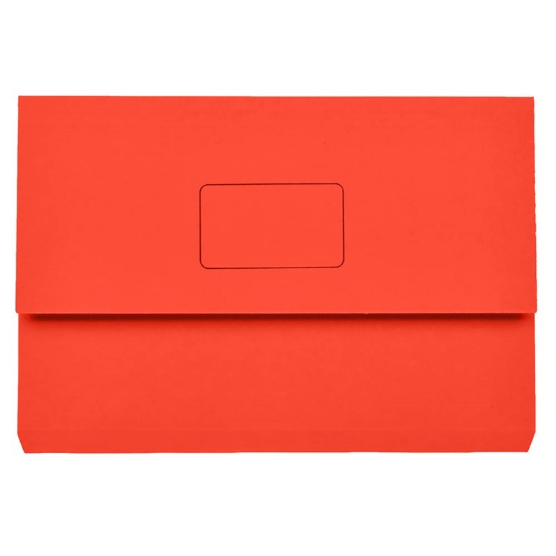 MARBIG SLIMPICK DOCUMENT WALLET FOOLSCAP RED