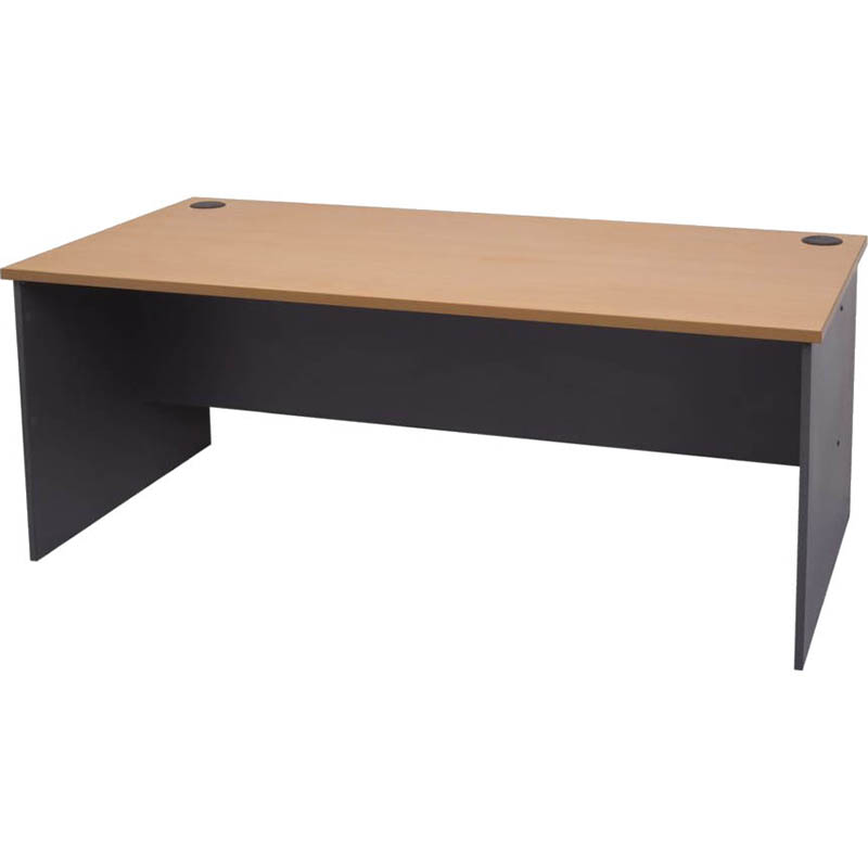 RAPID WORKER OPEN DESK 1800 X 750MM BEECHIRONSTONE