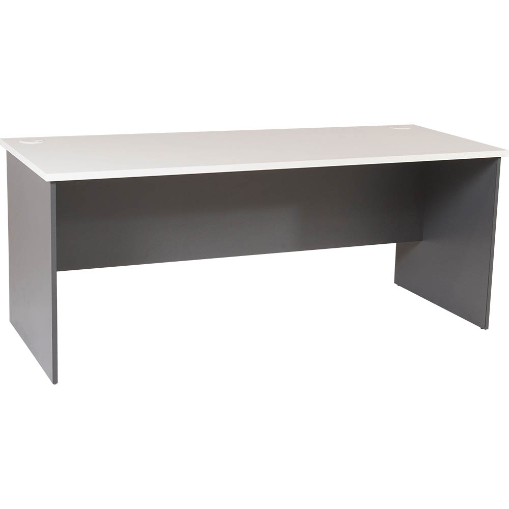 RAPID WORKER OPEN DESK 1800 X 750MM WHITEIRONSTONE