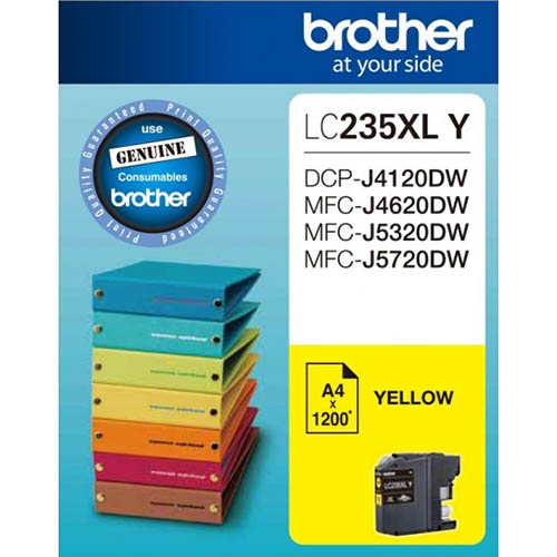 BROTHER LC235XLY INK CARTRIDGE HIGH YIELD YELLOW