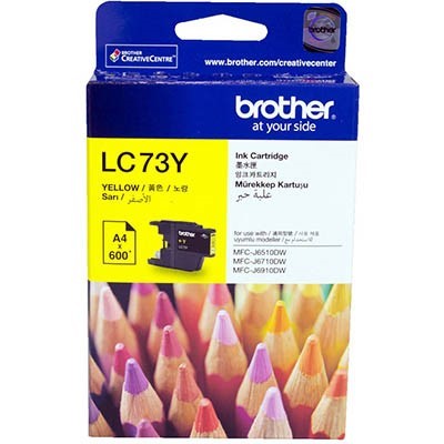 BROTHER LC73Y INK CARTRIDGE YELLOW