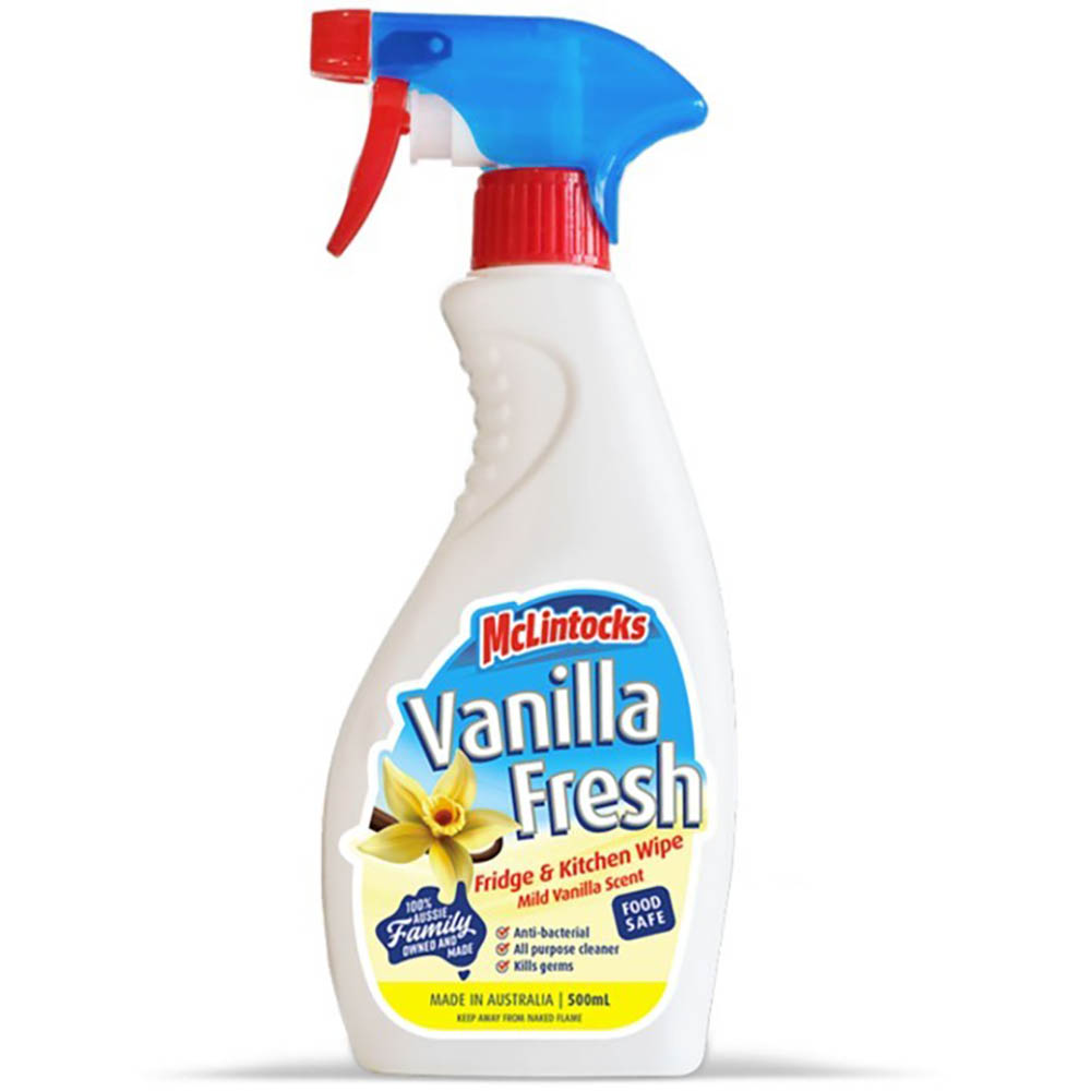 MCLINTOCKS VANILLA FRESH ALL PURPOSE CLEANER SPRAY BOTTLE 500ML