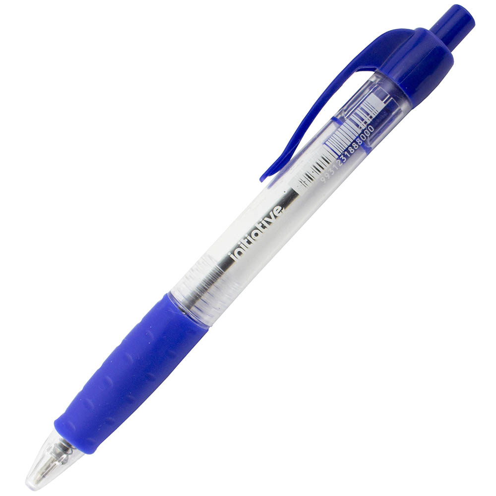 INITV PEN BALLPOINT RETRACTABLE BLUE