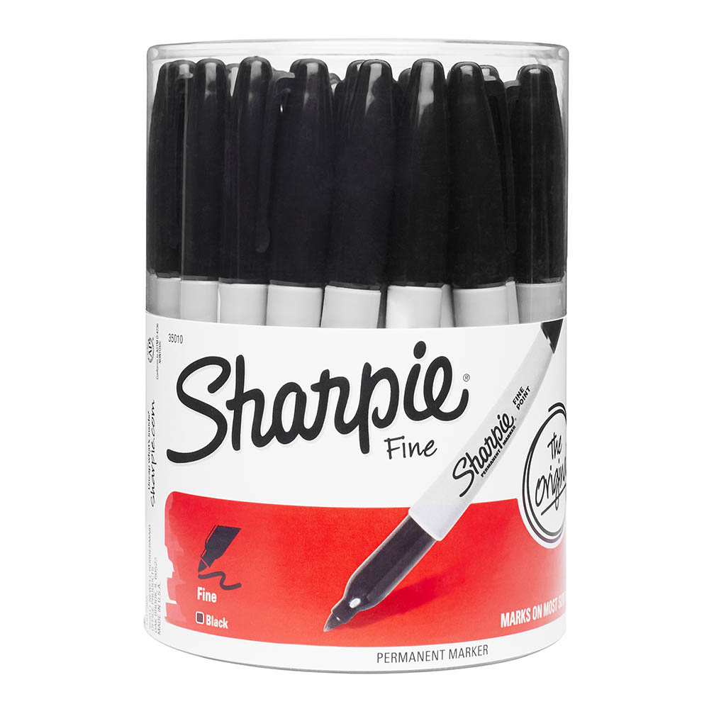 SHARPIE MARKER PERM FINE 10mm BLACK