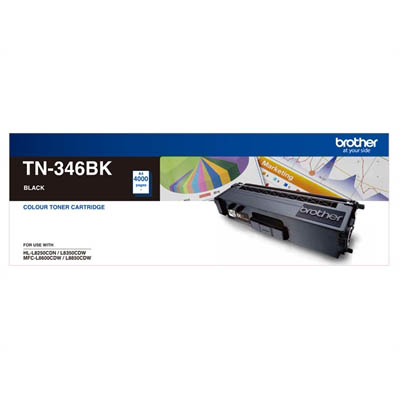 BROTHER TN346BK TONER CARTRIDGE BLACK