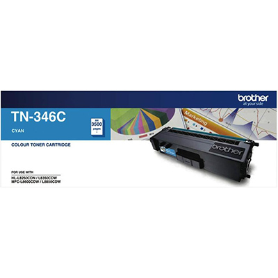 BROTHER TN346C TONER CARTRIDGE CYAN
