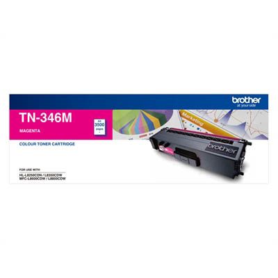 BROTHER TN346M TONER CARTRIDGE MAGENTA