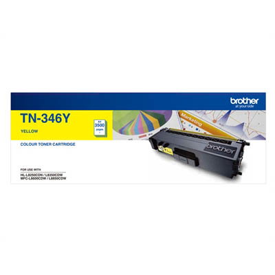 BROTHER TN346Y TONER CARTRIDGE YELLOW