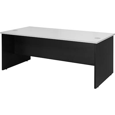 YS DESIGN OXLEY DESK 1800 X 900 X 730MM WHITEIRONSTONE