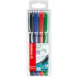 STABILO SENSOR FINELINER PEN EXTRA FINE 03MM ASSORTED WALLET 4