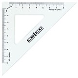 CELCO SET SQUARE 45 DEGREES 160MM CLEAR