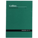 COLLINS NOTEBOOK WHERE IS IT AZ INDEX 120 PAGE A6 GREEN