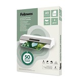 FELLOWES SUSTAINABLE LAMINATING POUCH LIGHT GLOSS A3 CLEAR PACK 100