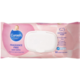 CURASH BABY WIPE FRAGRANCE FREE CLOTH PK80