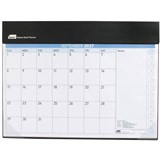 SASCO 10552 DELUXE 512 X 376MM DESK PLANNER MONTH TO VIEW BLACK