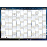 COLLINS WRITERAZE 10800 QC EXECUTIVE YEAR PLANNER LAMINATED ROLL UP 700 X 1000MM