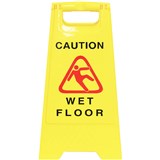 CLEANLINK SAFETY AFRAME SIGN WET FLOOR 430 X 280 X 620MM YELLOW