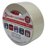 KWIKMASK 605 GENERAL PURPOSE MASKING TAPE 48MM X 50M BEIGE