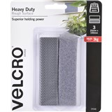 VELCRO BRAND   HEAVY DUTY ROUGH SURFACE STICKON HOOK AND LOOP TAPE 25 X 100MM PACK 3 PAIRS