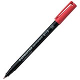 STAEDTLER 317 LUMOCOLOR PERMANENT MARKER BULLET 10MM RED BOX 10