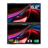 VERBATIM FHD PORTABLE DUAL MONITORS 156INCHES BLACK