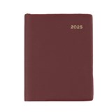 COLLINS BELMONT POCKET 337PV78 DIARY WEEK TO VIEW WITH PENCIL A7 BURGUNDY