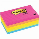 POSTIT 6355AN LINED NOTES 76 X 127MM CAPE TOWN PACK 5