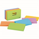 POSTIT 6355AU LINED NOTES 76 X 127MM JAIPUR PACK 5