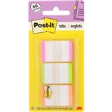 POSTIT 686LPGO DURABLE INDEX TABS 25MM WIDTH 22 TABS EACH COLOUR WHITE WITH ASSORTED TIPS