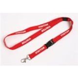 PREPRINTED VISITOR LANYARD RED 
