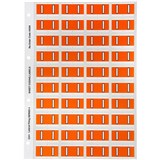 AVERY 44509 LATERAL FILE LABEL SIDE TAB COLOUR CODE I 25 X 42MM ORANGE PACK 240