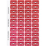 AVERY 44521 LATERAL FILE LABEL SIDE TAB COLOUR CODE U 25 X 42MM RED PACK 240