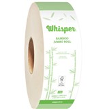WHISPER BAMBOO JUMBO TOILET ROLL 2PLY 230M BEIGE CARTON 8