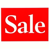 QUIKSTIK SIGN SALE A4 REDWHITE PACK 10