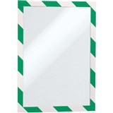 DURABLE DURAFRAME SECURITY FRAME A4 GREENWHITE PACK 5