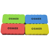 OSMER MAGNETIC WHITEBOARD ERASER ASSORTED COLOURS LARGE