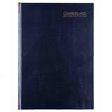 CUMBERLAND 51ECBL CASEBOUND DIARY DAY TO PAGE A5 BLUE