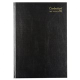 CUMBERLAND 52ECBK CASEBOUND DIARY 2 DAYS TO PAGE A5 BLACK