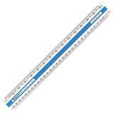 STAEDTLER 561 702 MARS OVAL SCALE RULER 300MM WHITE