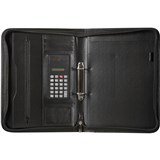 SPIRAX ZIPPERED COMPENDIUM 2 RING A4 BLACK