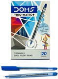DOMS TRIOMATIC BALL PENS BLUE INK