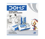 XL DUST FREE ERASERS WHITE LARGE