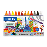 DOMS JUMBO TRIANGULAR WAX CRAYONS 12 PCS