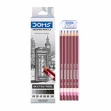 DOMS DRAWING PENCIL SET OF 6 PCS HB 2B 4B 6B 8B 10B